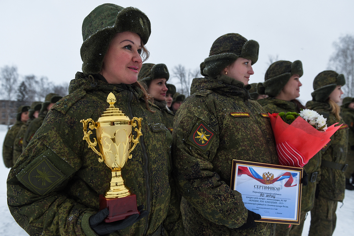 Финальный этап Всероссийского конкурса профессионального мастерства среди  женщин-военнослужащих «Макияж под камуфляж» (г. Переславль-Залесский,  Ярославская обл.) : Министерство обороны Российской Федерации